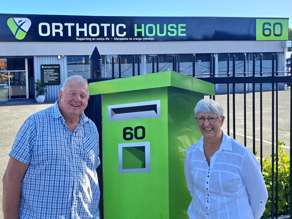 L R Colin Storey and Janeen Laimbeer of Orthotic House